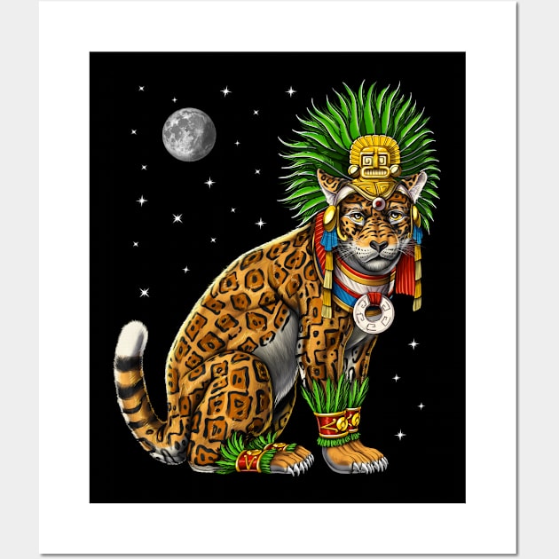 Aztec Jaguar God Wall Art by underheaven